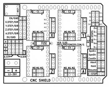 CNC шилд для драйверов A4988