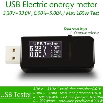 USB мультиметр, вольтметр, амперметр, емкость