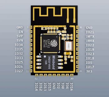 ESP-32S Wi-Fi Bluetooth сетевой модуль на базе ESP8266 для IoT